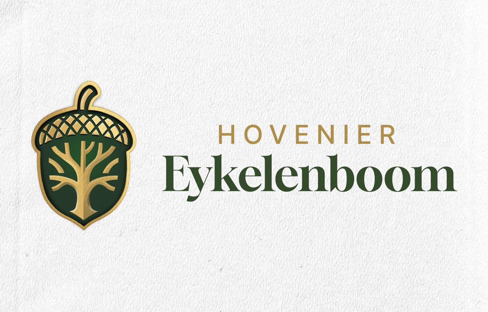 Briefpapier van Hovenier Eykelenboom in de nieuwe huisstijl